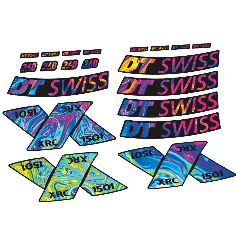 Autocollant DT Swiss XRC 1501 Spline 2022, Roues VTT 29, Autocollant vinyle