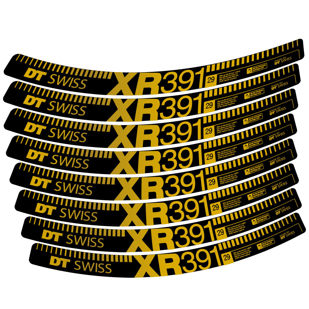 Autocollant DT Swiss XR391, Roues VTT 29, Autocollant Vélo vinyle