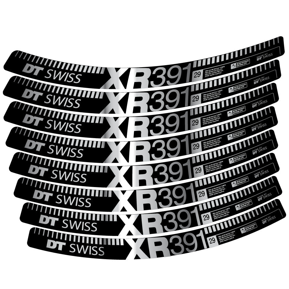 Autocollant DT Swiss XR391, Roues VTT 29, Autocollant Vélo vinyle