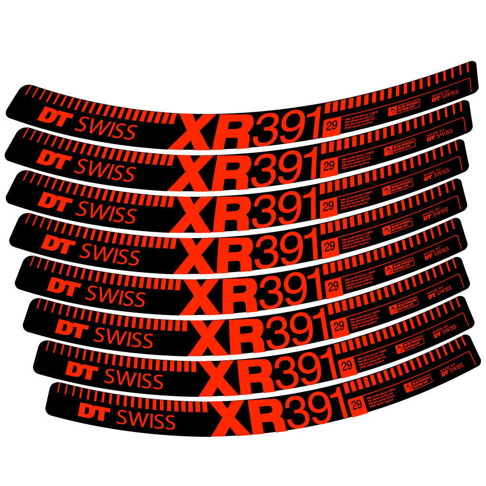 Autocollant DT Swiss XR391, Roues VTT 29, Autocollant Vélo vinyle