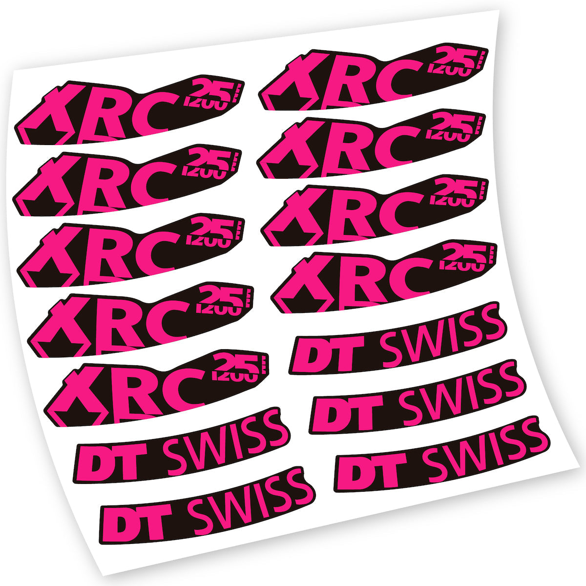 Autocollant pour roue de vélo de montagne DT Swiss XRC 25 1200