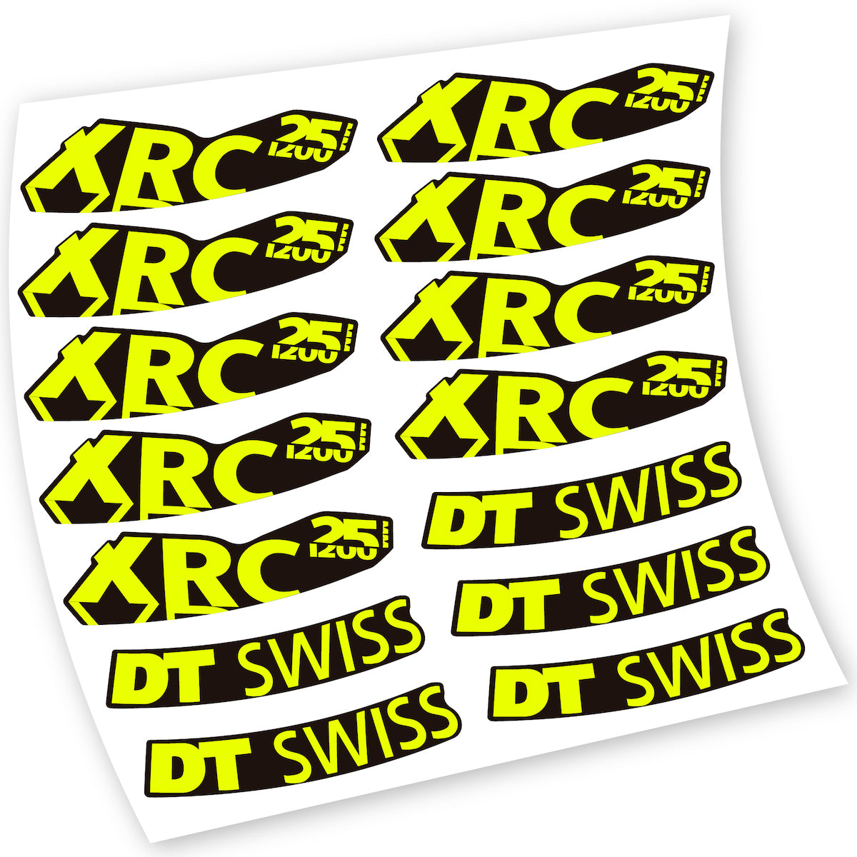 Autocollant pour roue de vélo de montagne DT Swiss XRC 25 1200
