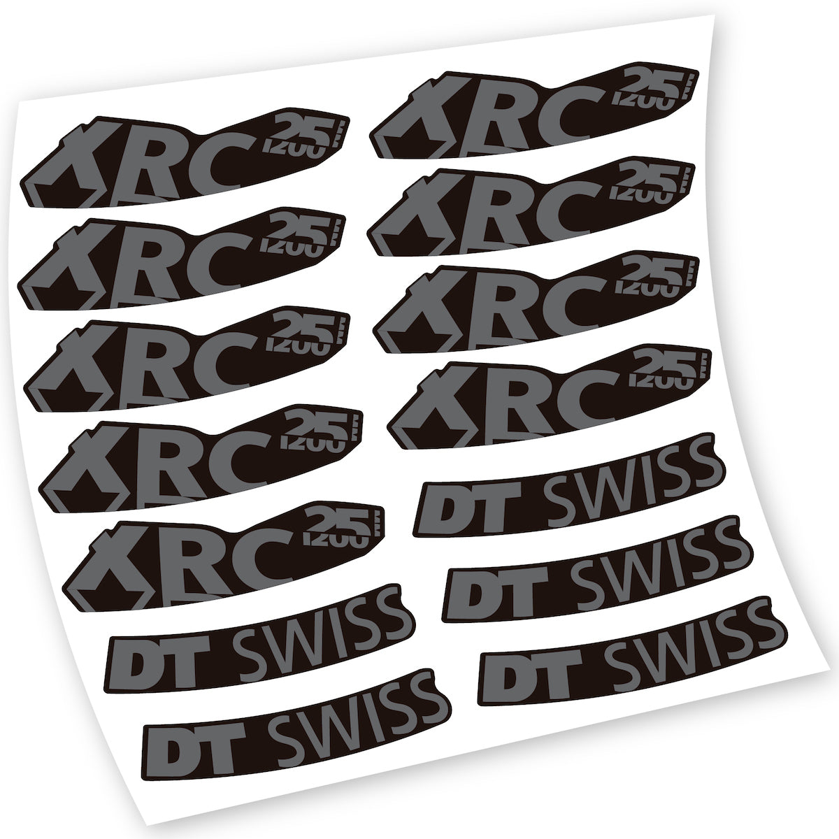 Autocollant pour roue de vélo de montagne DT Swiss XRC 25 1200