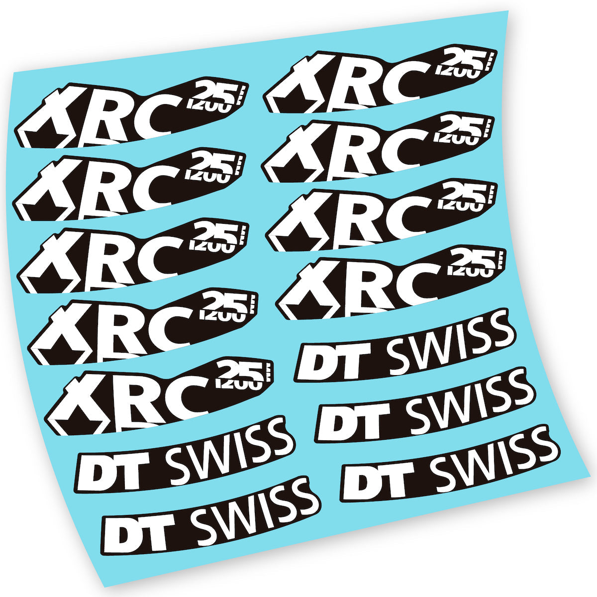 Autocollant pour roue de vélo de montagne DT Swiss XRC 25 1200