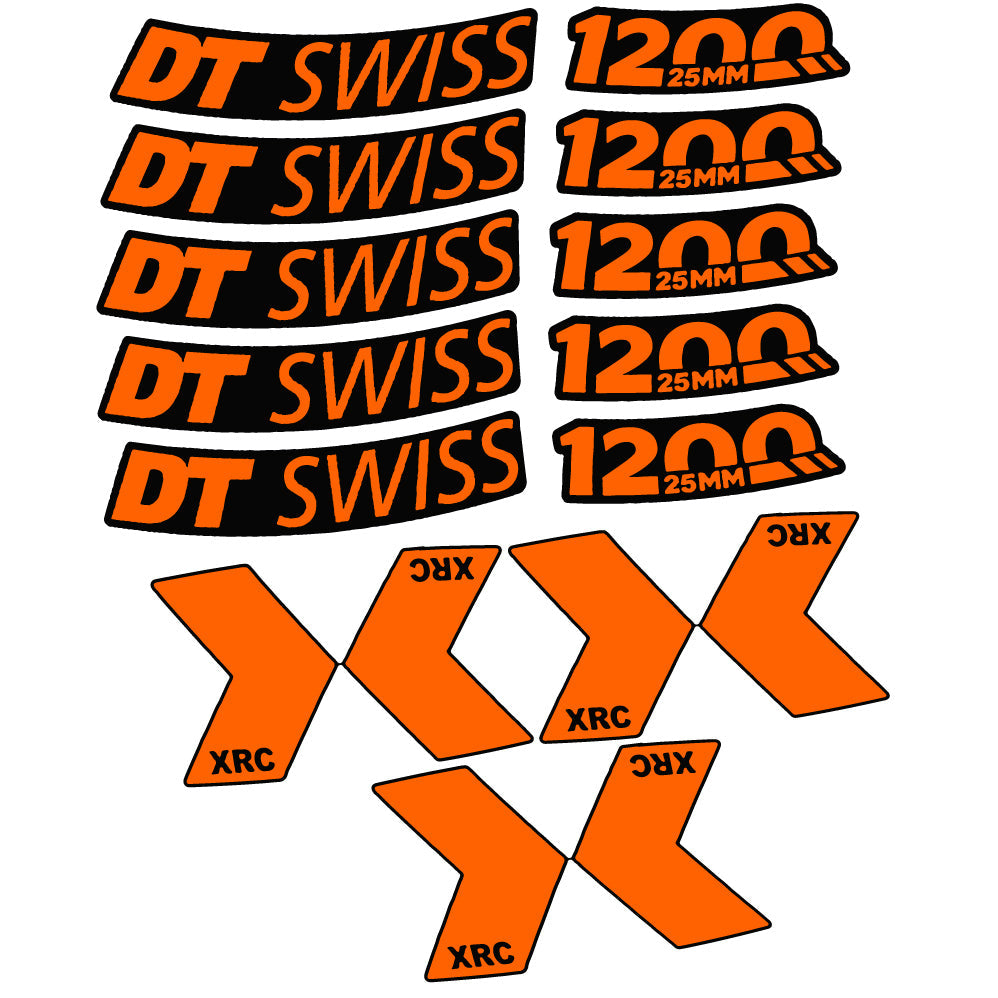 Autocollant DT Swiss XRC 1200 Spline 25 mm 2020, Roue de montagne, Autocollant vinyle