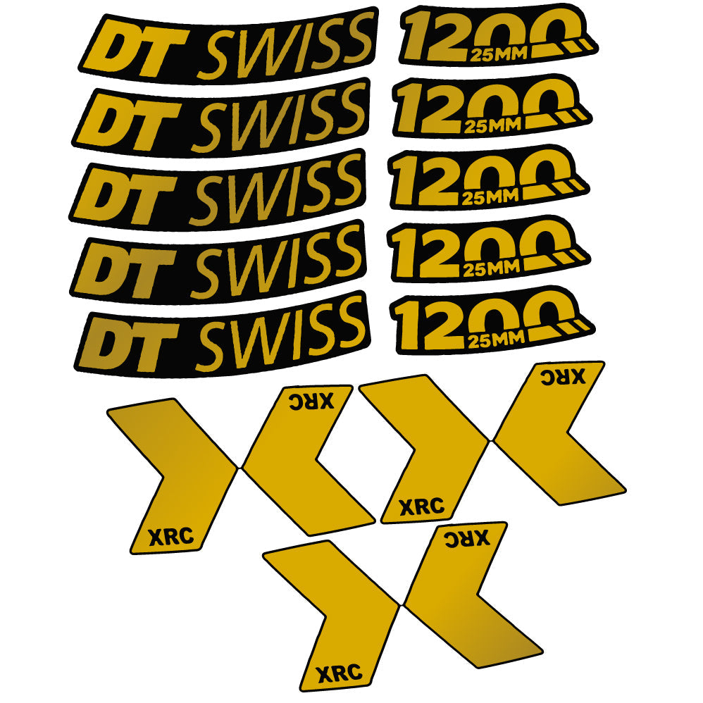 Autocollant DT Swiss XRC 1200 Spline 25 mm 2020, Roue de montagne, Autocollant vinyle