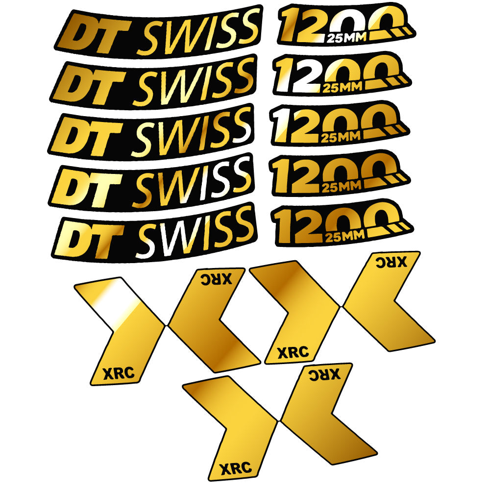 Autocollant DT Swiss XRC 1200 Spline 25 mm 2020, Roue de montagne, Autocollant vinyle