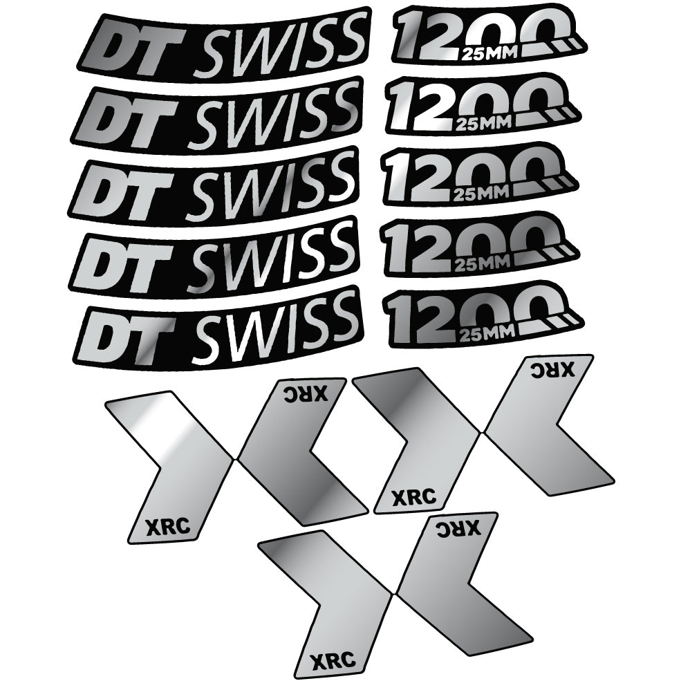 Autocollant DT Swiss XRC 1200 Spline 25 mm 2020, Roue de montagne, Autocollant vinyle