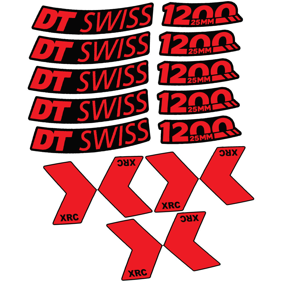 Autocollant DT Swiss XRC 1200 Spline 25 mm 2020, Roue de montagne, Autocollant vinyle