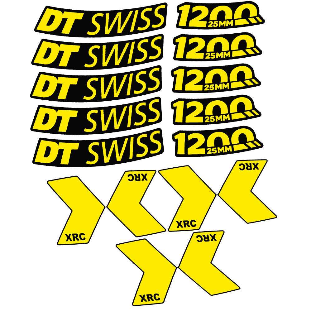 Autocollant DT Swiss XRC 1200 Spline 25 mm 2020, Roue de montagne, Autocollant vinyle