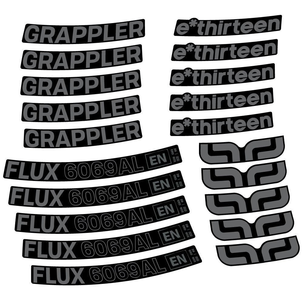 Autocollant E-Thirteen Grappler Flux Alloy, Roues VTT 29, Vélo vinyle sticker