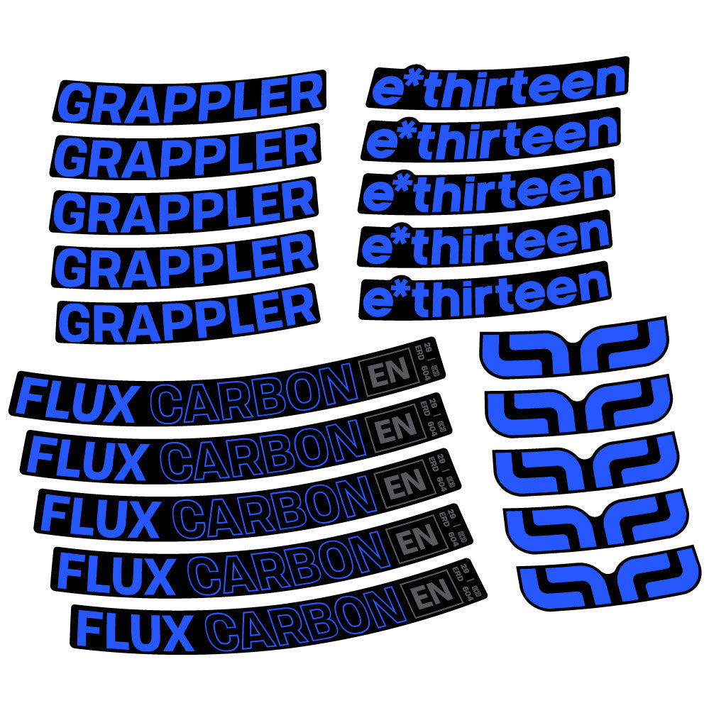 Autocollant E-Thirteen Grappler Flux, Roues VTT 29, Autocollant Vélo vinyle