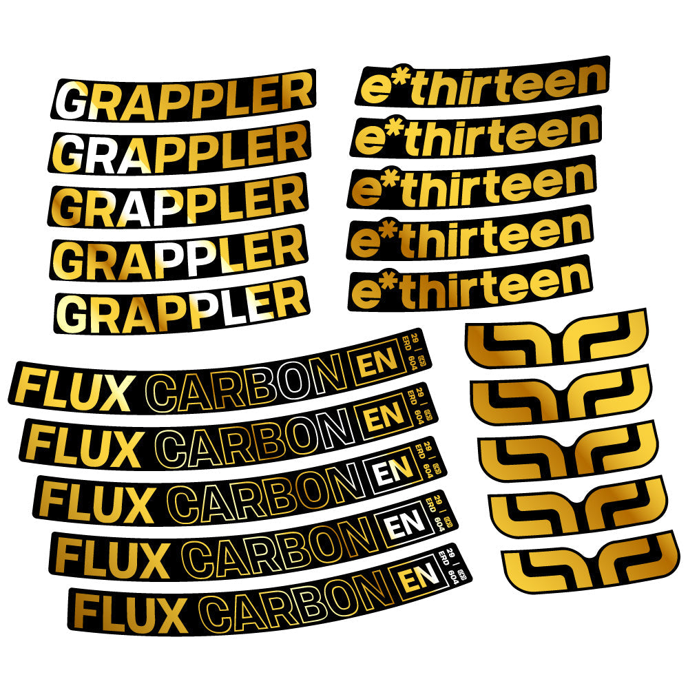 Autocollant E-Thirteen Grappler Flux, Roues VTT 29, Autocollant Vélo vinyle
