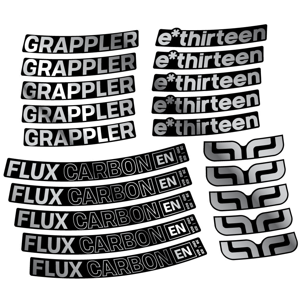 Autocollant E-Thirteen Grappler Flux, Roues VTT 29, Autocollant Vélo vinyle