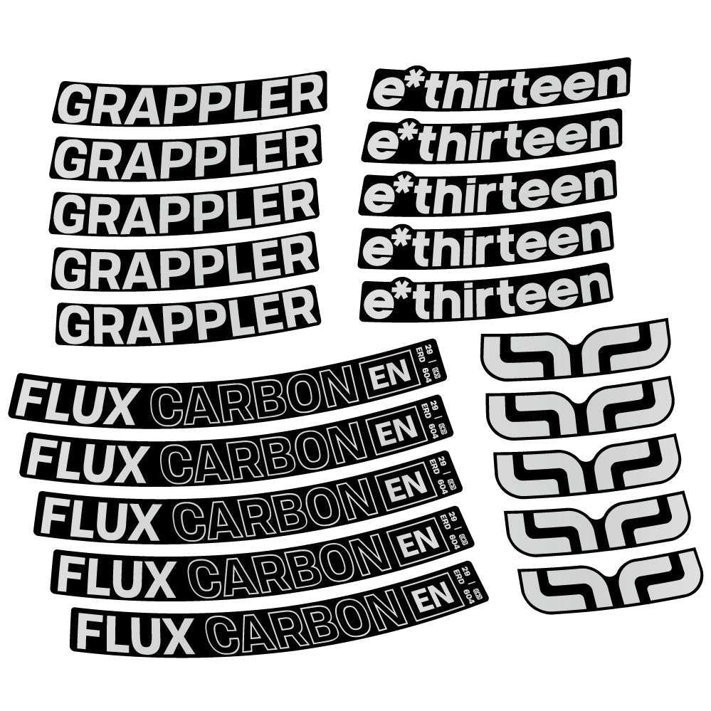Autocollant E-Thirteen Grappler Flux, Roues VTT 29, Autocollant Vélo vinyle