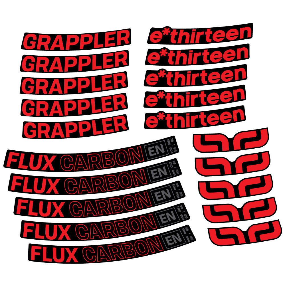 Autocollant E-Thirteen Grappler Flux, Roues VTT 29, Autocollant Vélo vinyle