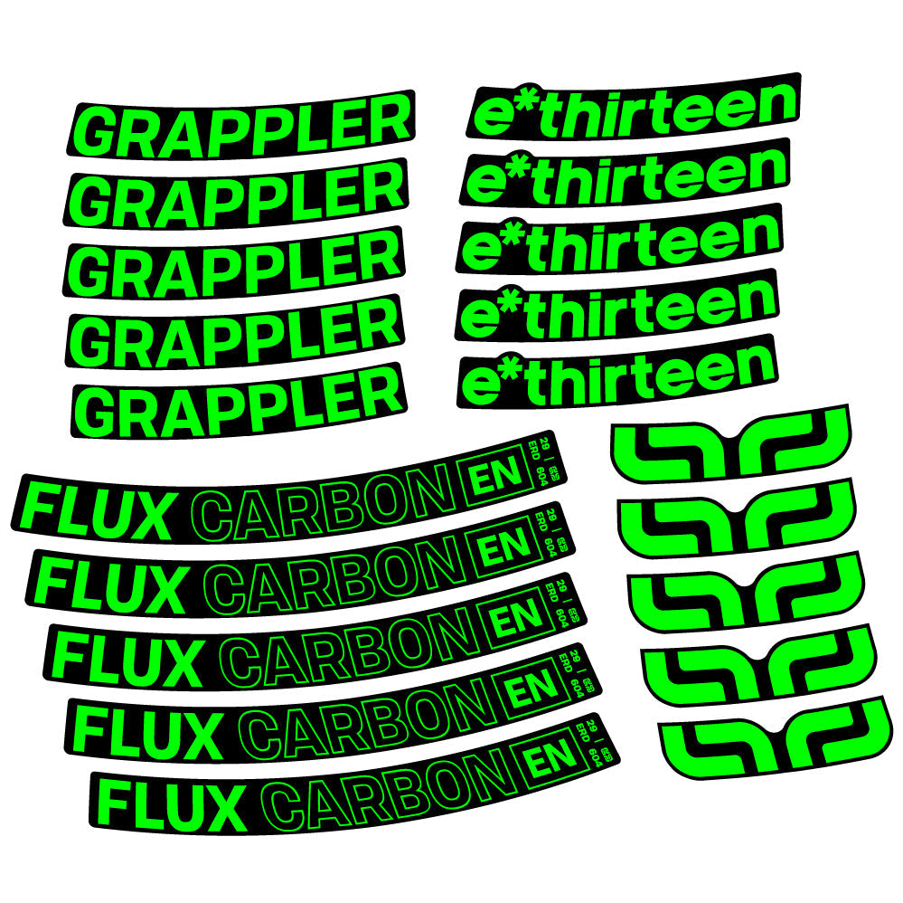 Autocollant E-Thirteen Grappler Flux, Roues VTT 29, Autocollant Vélo vinyle