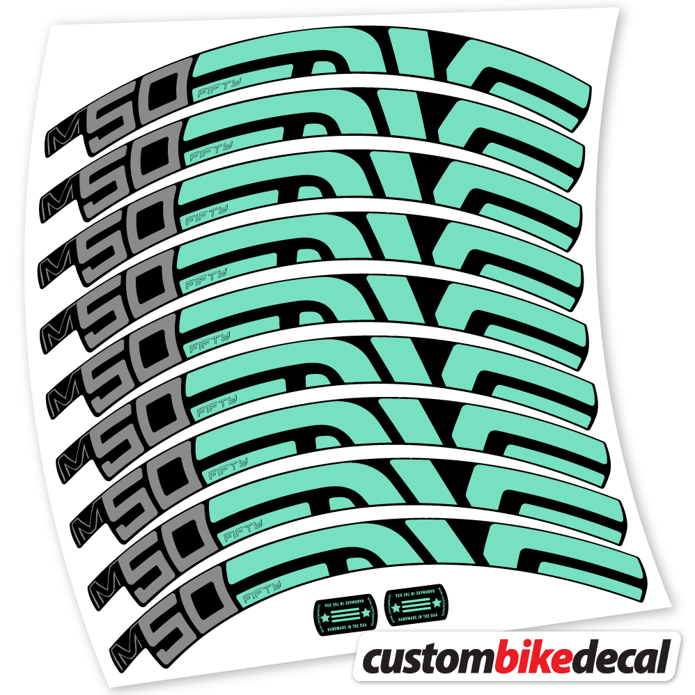 Autocollant Enve Fifty M50, Roues VTT 27.5, Autocollant Vélo Vinyle