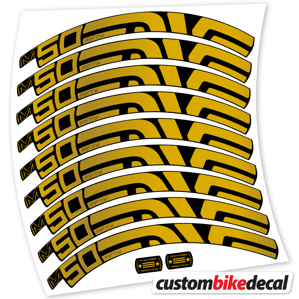 Autocollant Enve Fifty M50, Roues VTT 27.5, Autocollant Vélo Vinyle