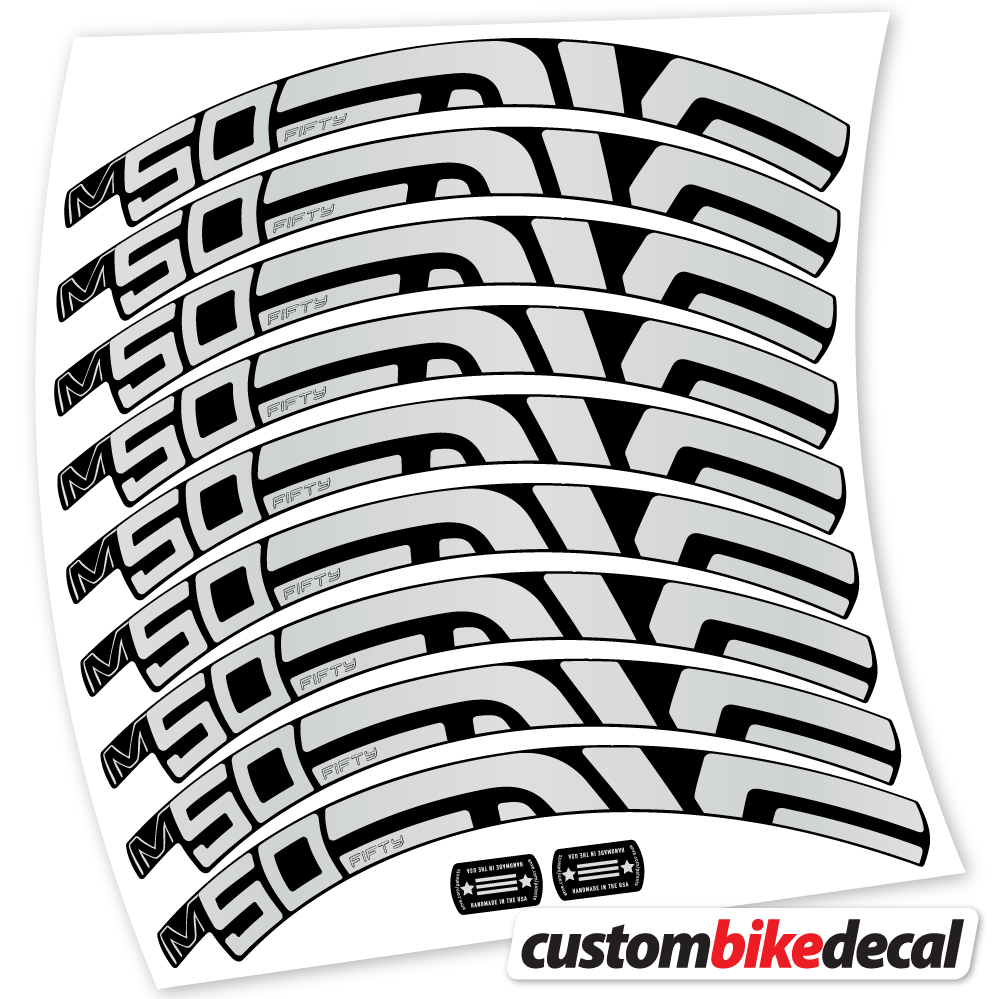 Autocollant Enve Fifty M50, Roues VTT 27.5, Autocollant Vélo Vinyle