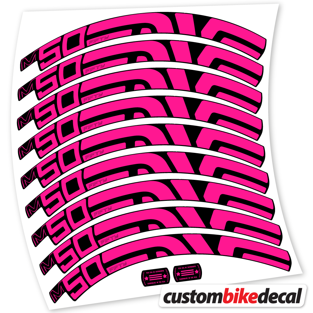 Autocollant Enve Fifty M50, Roues VTT 27.5, Autocollant Vélo Vinyle