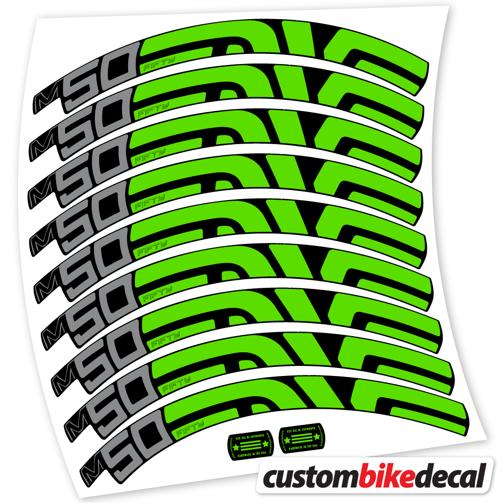 Autocollant Enve Fifty M50, Roues VTT 27.5, Autocollant Vélo Vinyle