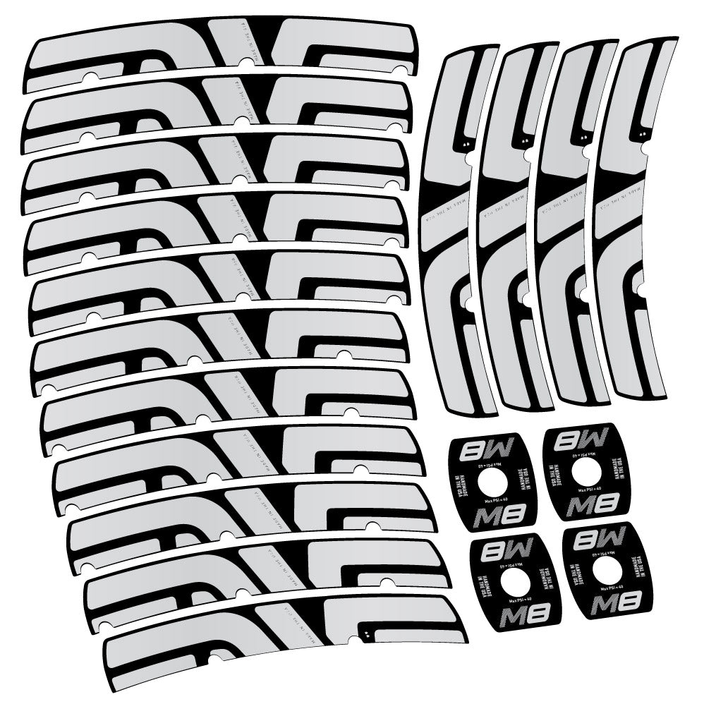 Autocollant Enve M Series M8, Roues VTT 29, Vélo vinyle sticker