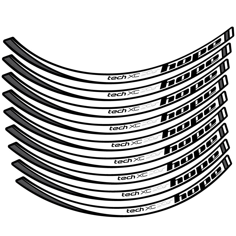 Autocollant Hope Tech XC, Roues VTT 29, Autocollant Vélo vinyle
