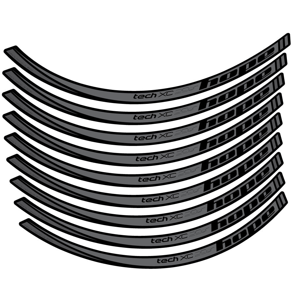 Autocollant Hope Tech XC, Roues VTT 29, Autocollant Vélo vinyle