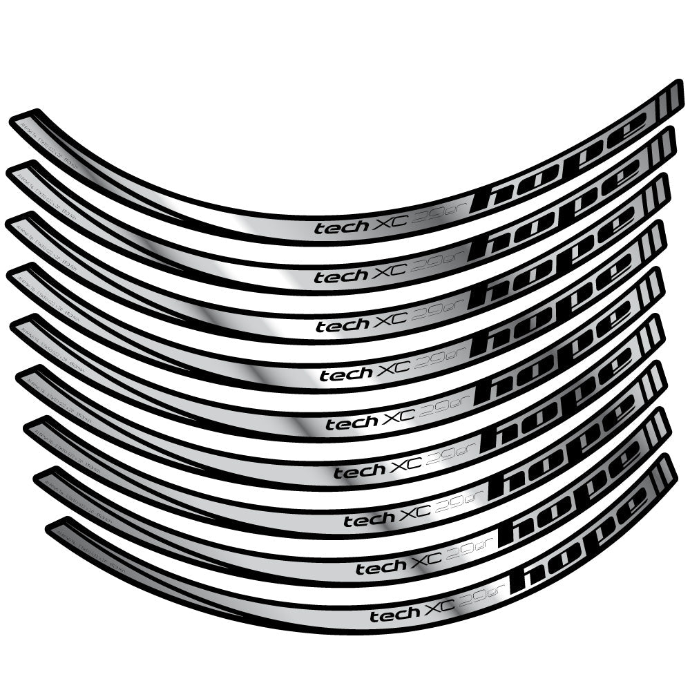 Autocollant Hope Tech XC, Roues VTT 29, Autocollant Vélo vinyle