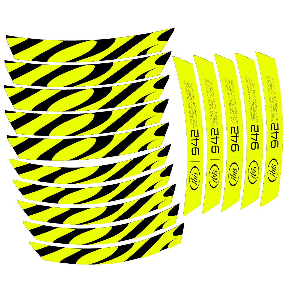 Autocollant Ibis 942 2019, Roues VTT 29, Autocollant Vélo vinyle