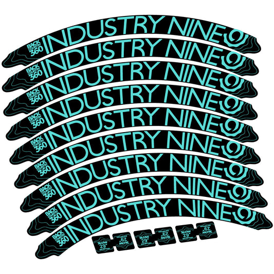 Autocollant Industry Nine Back Country 360 Mountain Wheel Vélo vinyle autocollant