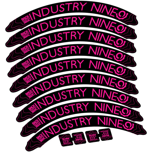 Autocollant Industry Nine Back Country 360 Carbon Mountain Wheel Vélo vinyle autocollant
