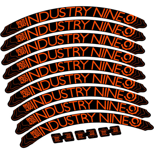 Autocollant Industry Nine Back Country 450 Mountain Wheel Vélo vinyle autocollant