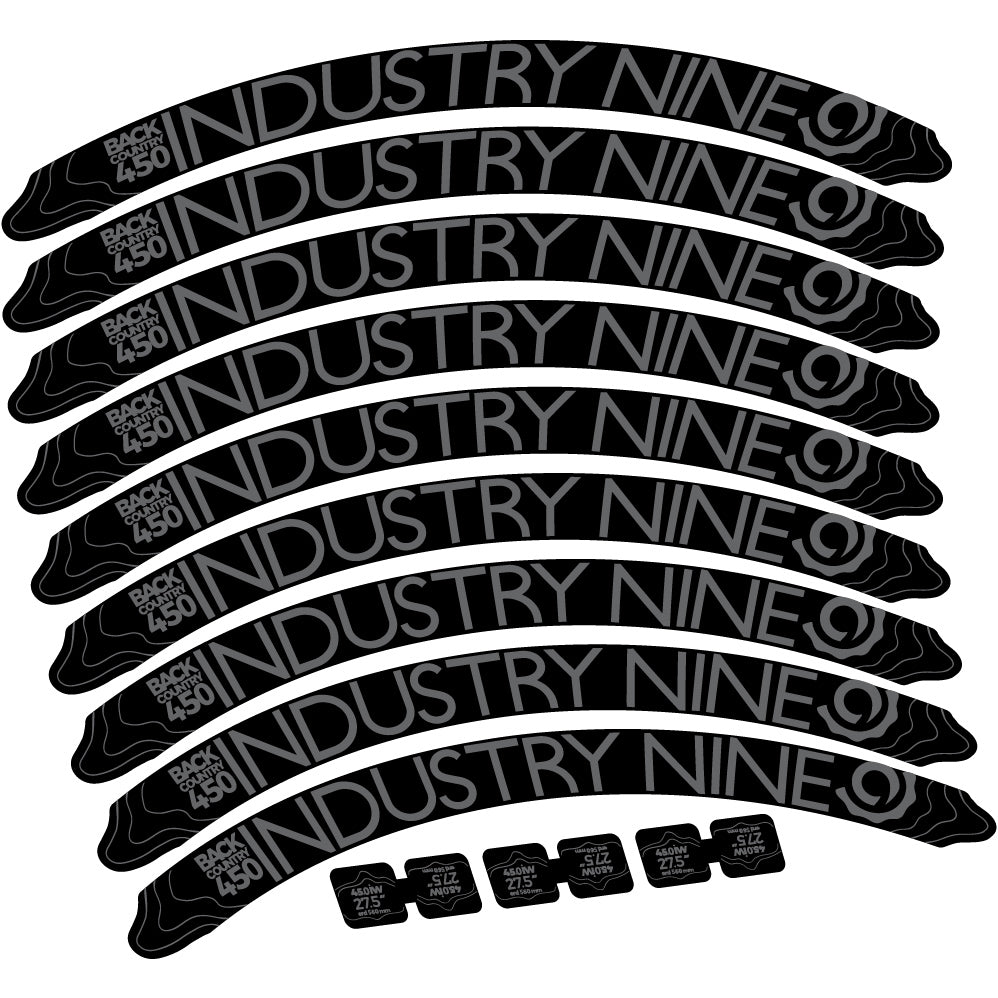 Autocollant Industry Nine Back Country 450 Mountain Wheel Vélo vinyle autocollant