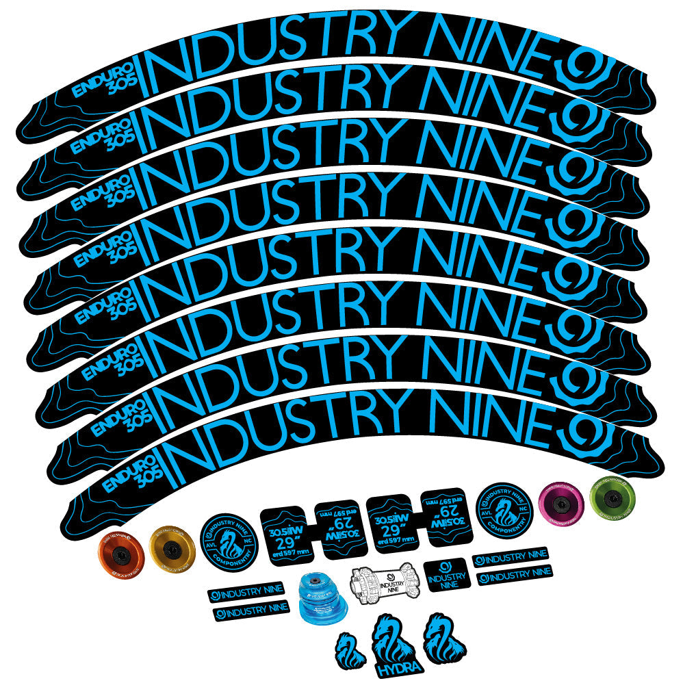 Autocollant Industry Nine Enduro 305 V2, Roues VTT 29, Vélo vinyle sticker