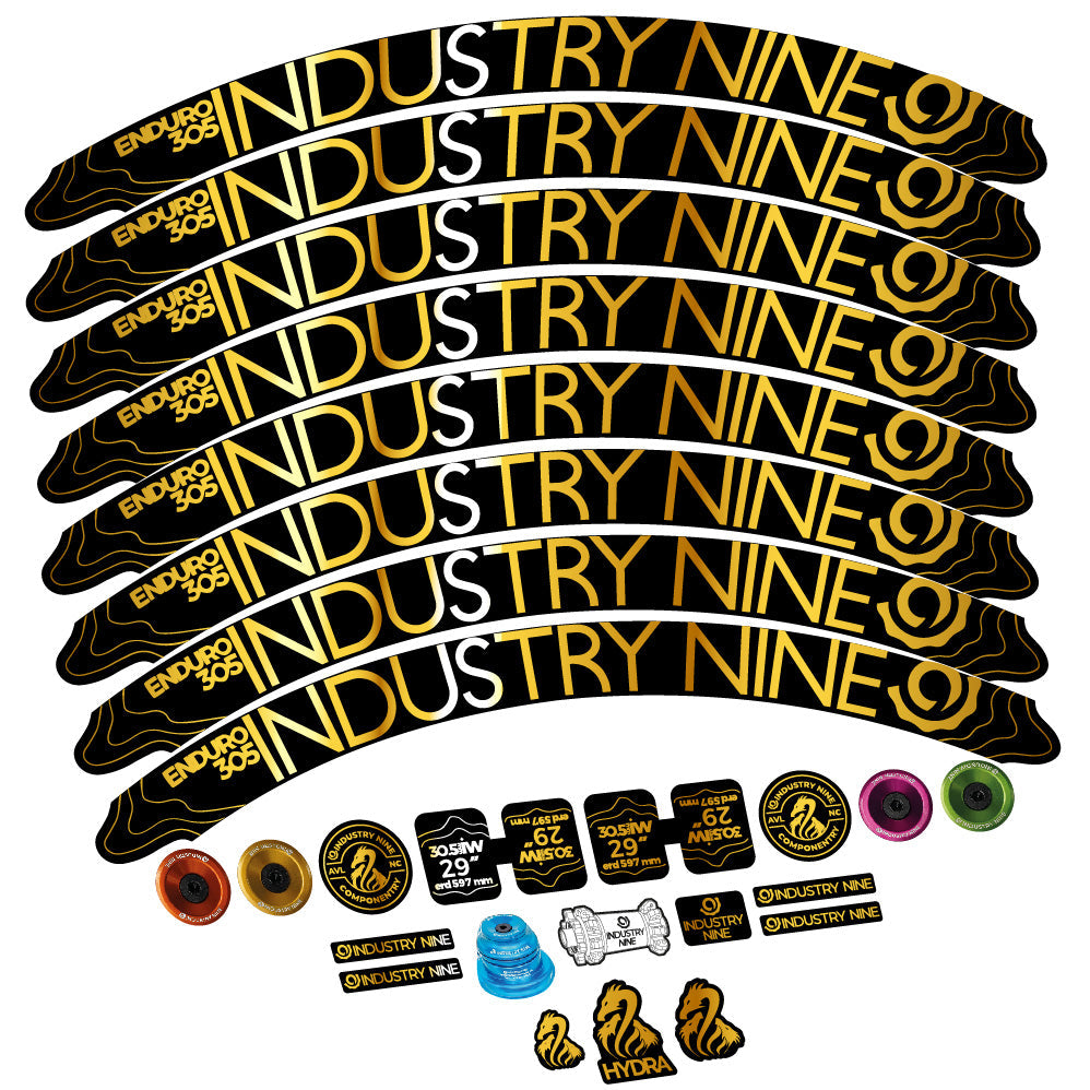 Autocollant Industry Nine Enduro 305 V2, Roues VTT 29, Vélo vinyle sticker
