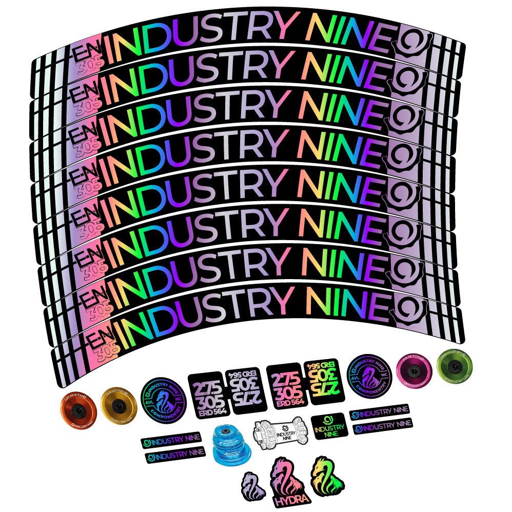 Autocollant Industry Nine Enduro 305 V3, Roues VTT 29, Vélo vinyle sticker