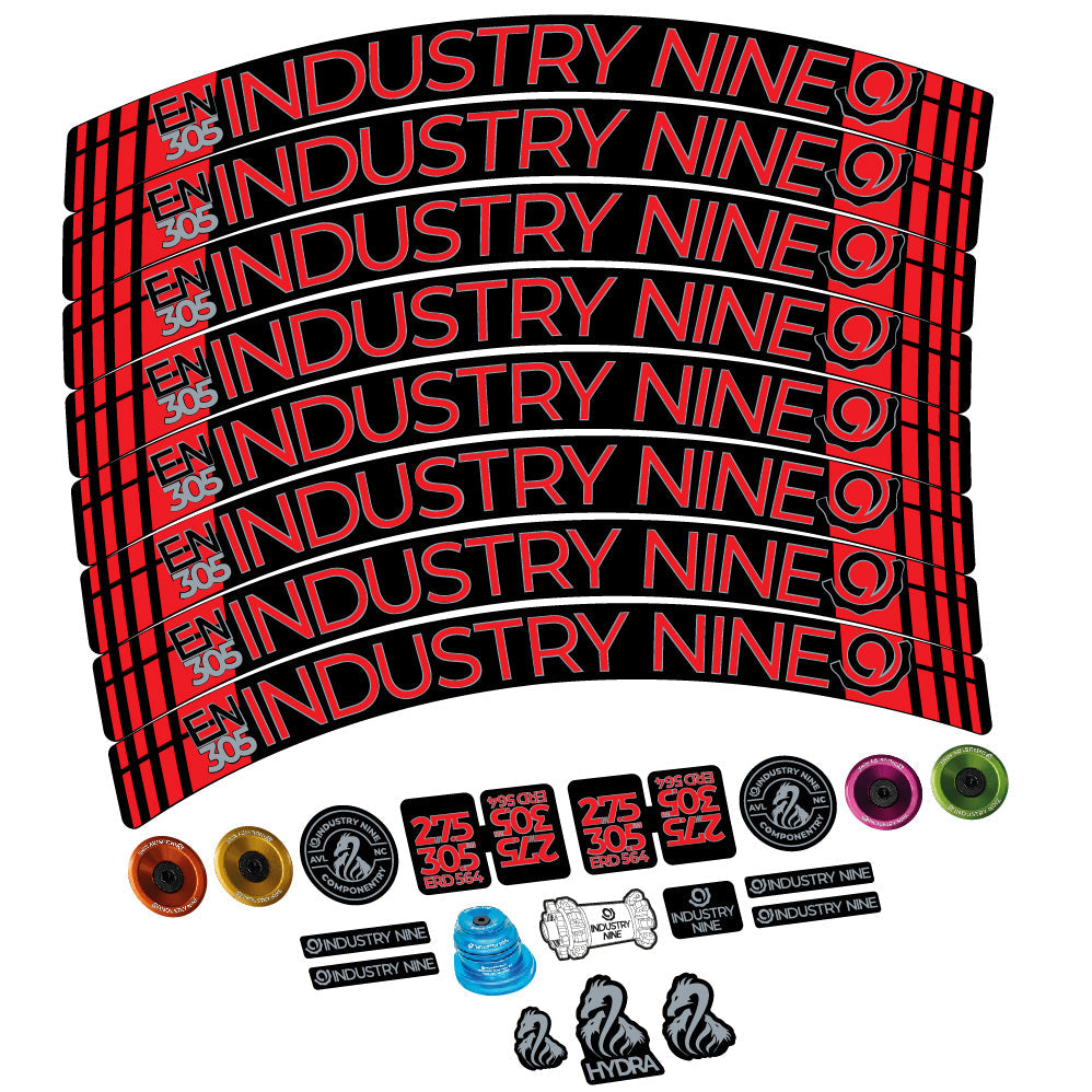 Autocollant Industry Nine Enduro 305 V3, Roues VTT 29, Vélo vinyle sticker