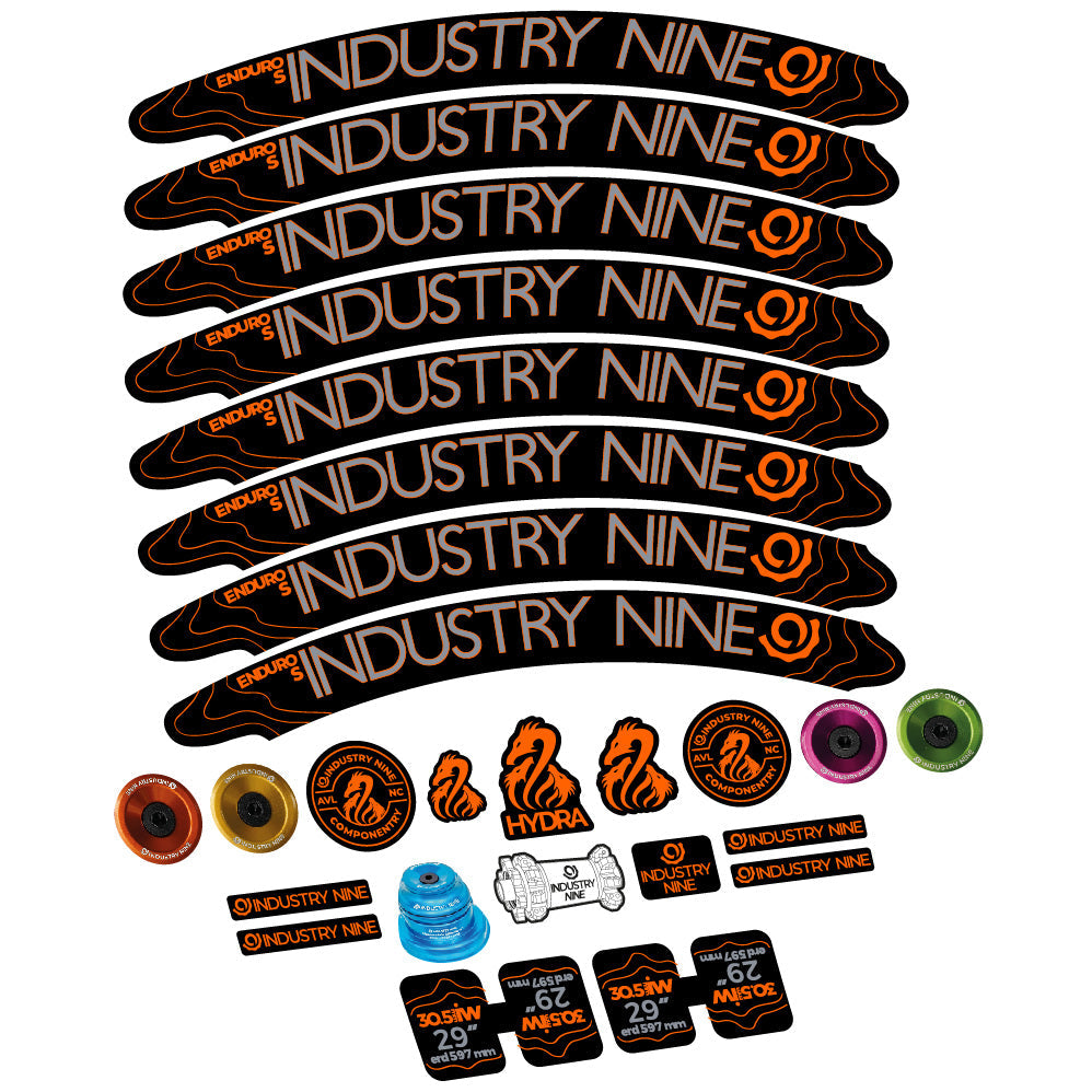 Autocollant Industry Nine Enduro S Hydra, Roues VTT 29, Vélo vinyle sticker