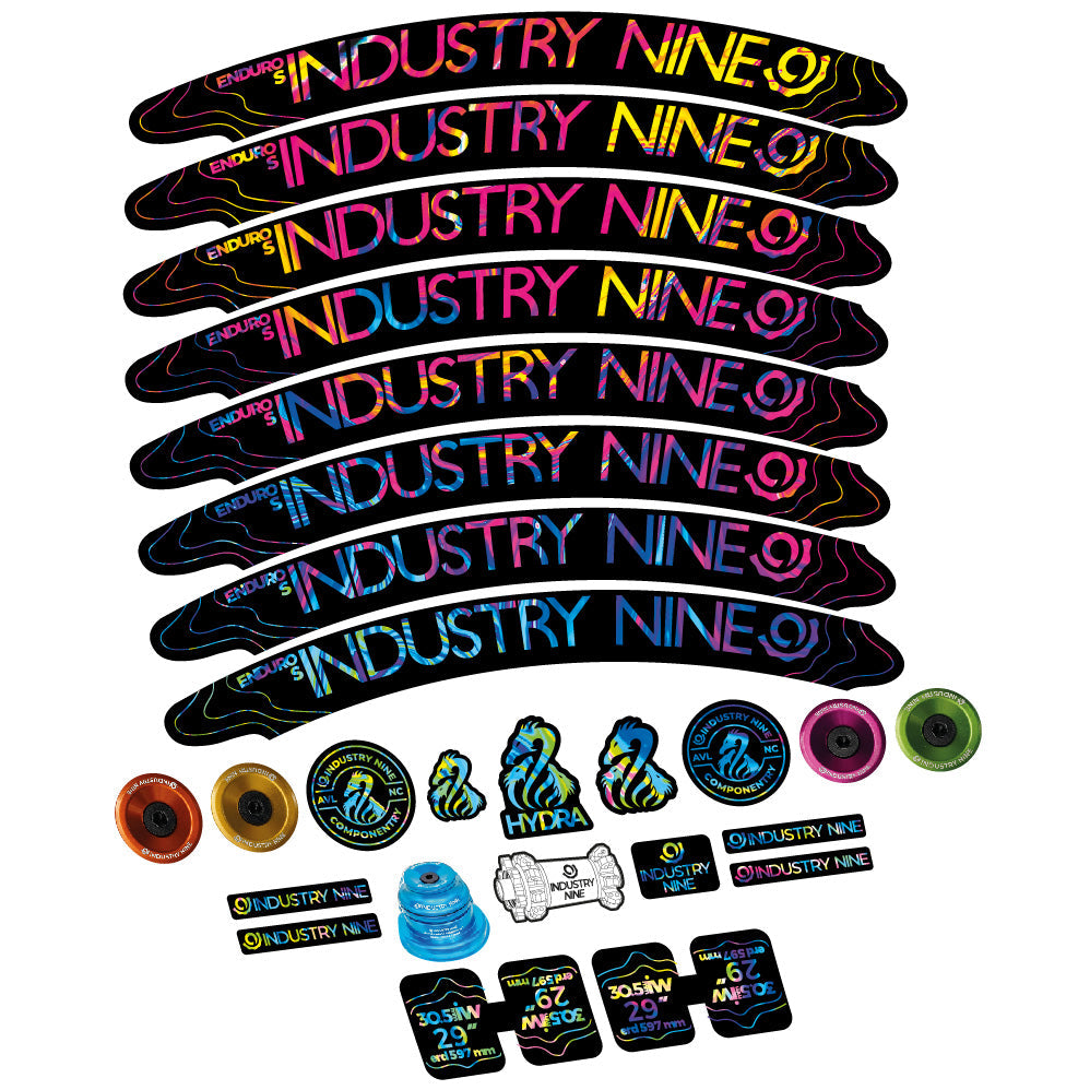Autocollant Industry Nine Enduro S Hydra, Roues VTT 29, Vélo vinyle sticker
