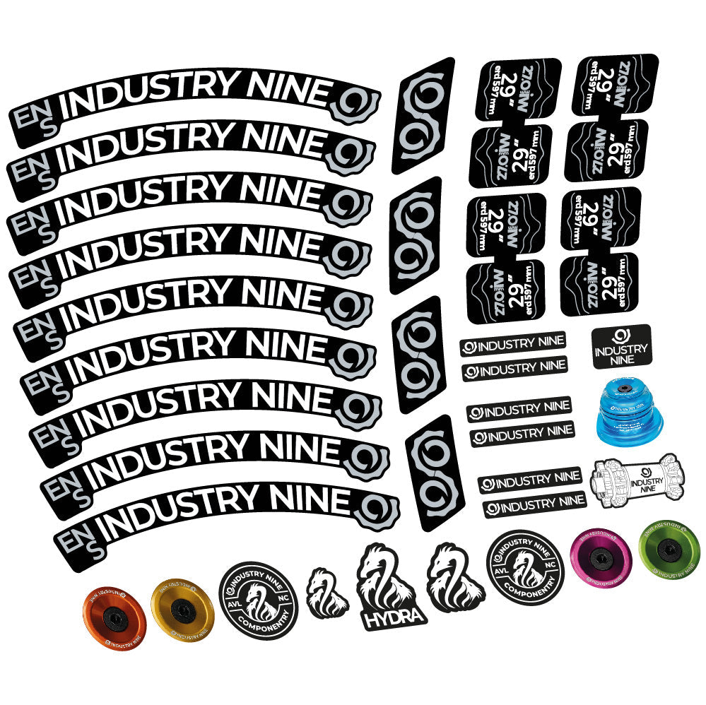 Autocollant Industry Nine Enduro S, Roues VTT 29, Vélo vinyle autocollant