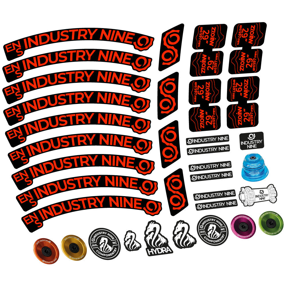 Autocollant Industry Nine Enduro S, Roues VTT 29, Vélo vinyle autocollant