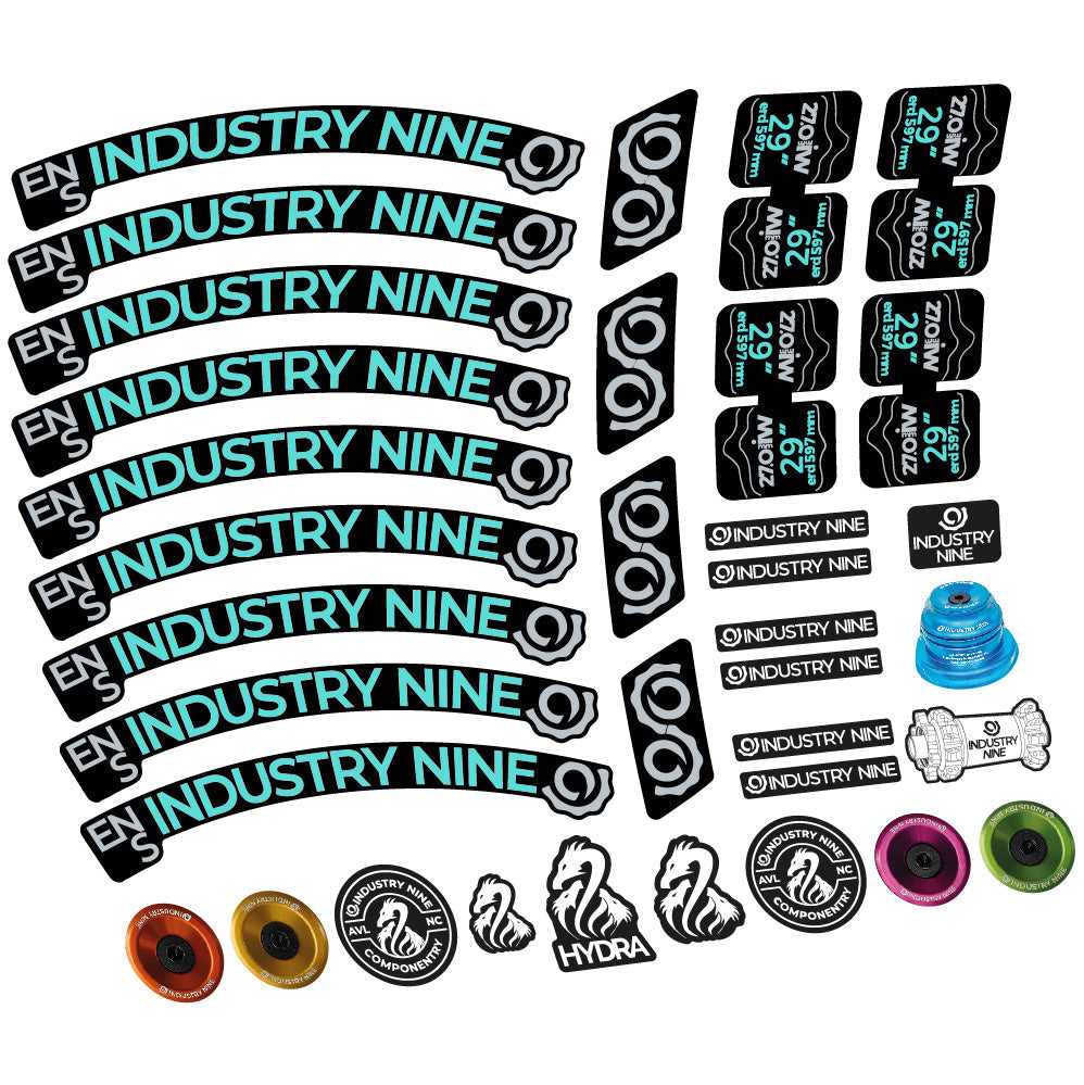 Autocollant Industry Nine Enduro S, Roues VTT 29, Vélo vinyle autocollant