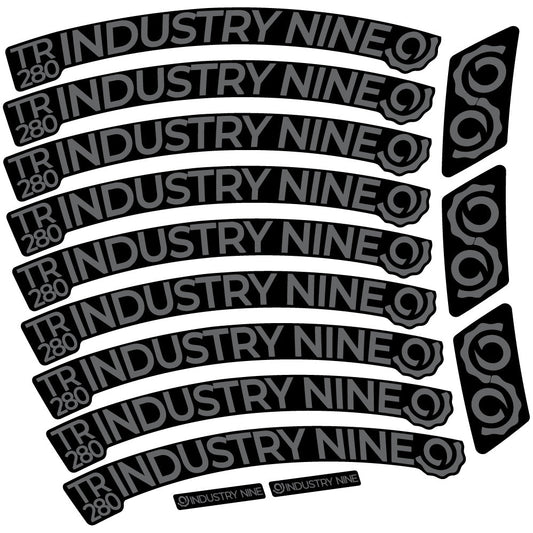 Autocollant Industry Nine Trail 280 Carbon Mountain Wheel Vélo vinyle autocollant