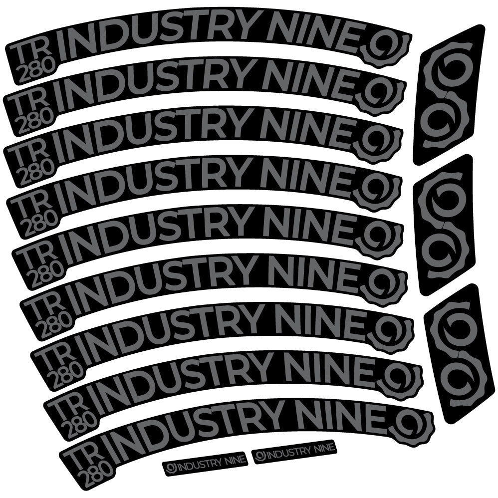 Autocollant Industry Nine Trail 280 Carbon Mountain Wheel Vélo vinyle autocollant