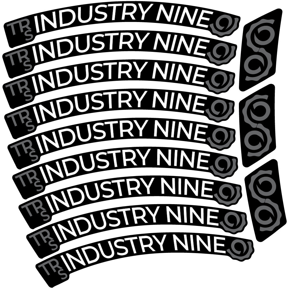 Autocollant Industry Nine Trail S Carbon Mountain Wheel Vélo vinyle autocollant