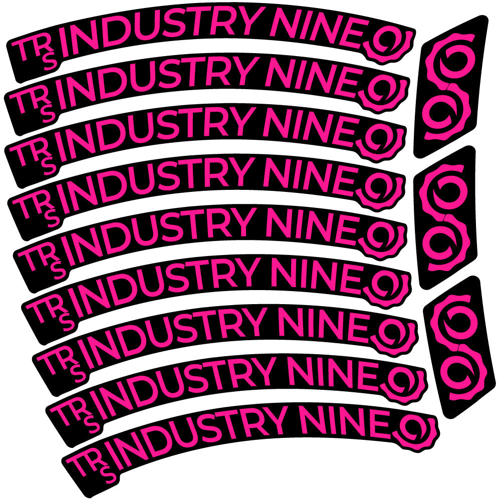 Autocollant Industry Nine Trail S Carbon Mountain Wheel Vélo vinyle autocollant
