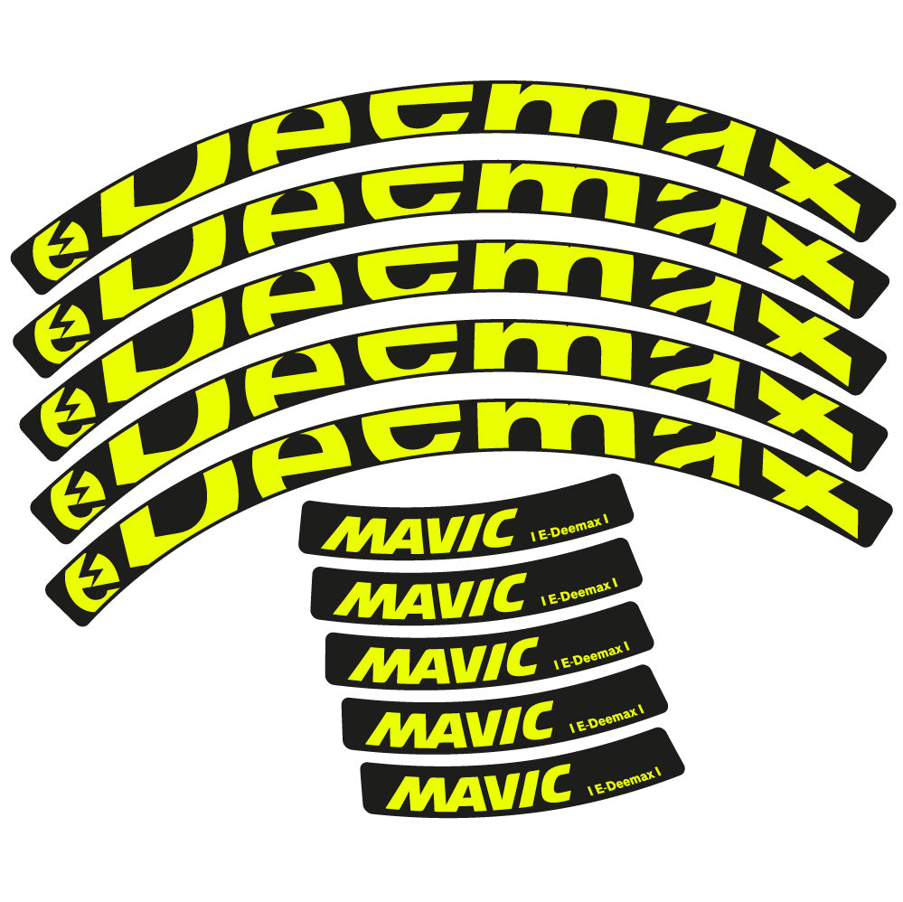Autocollant Mavic E-deemax 2025, Roues VTT 29, Autocollant Vélo vinyle