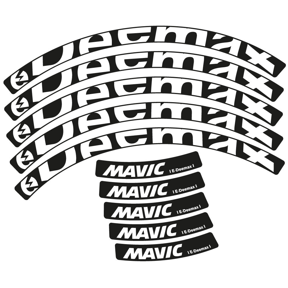 Autocollant Mavic E-deemax 2025, Roues VTT 29, Autocollant Vélo vinyle